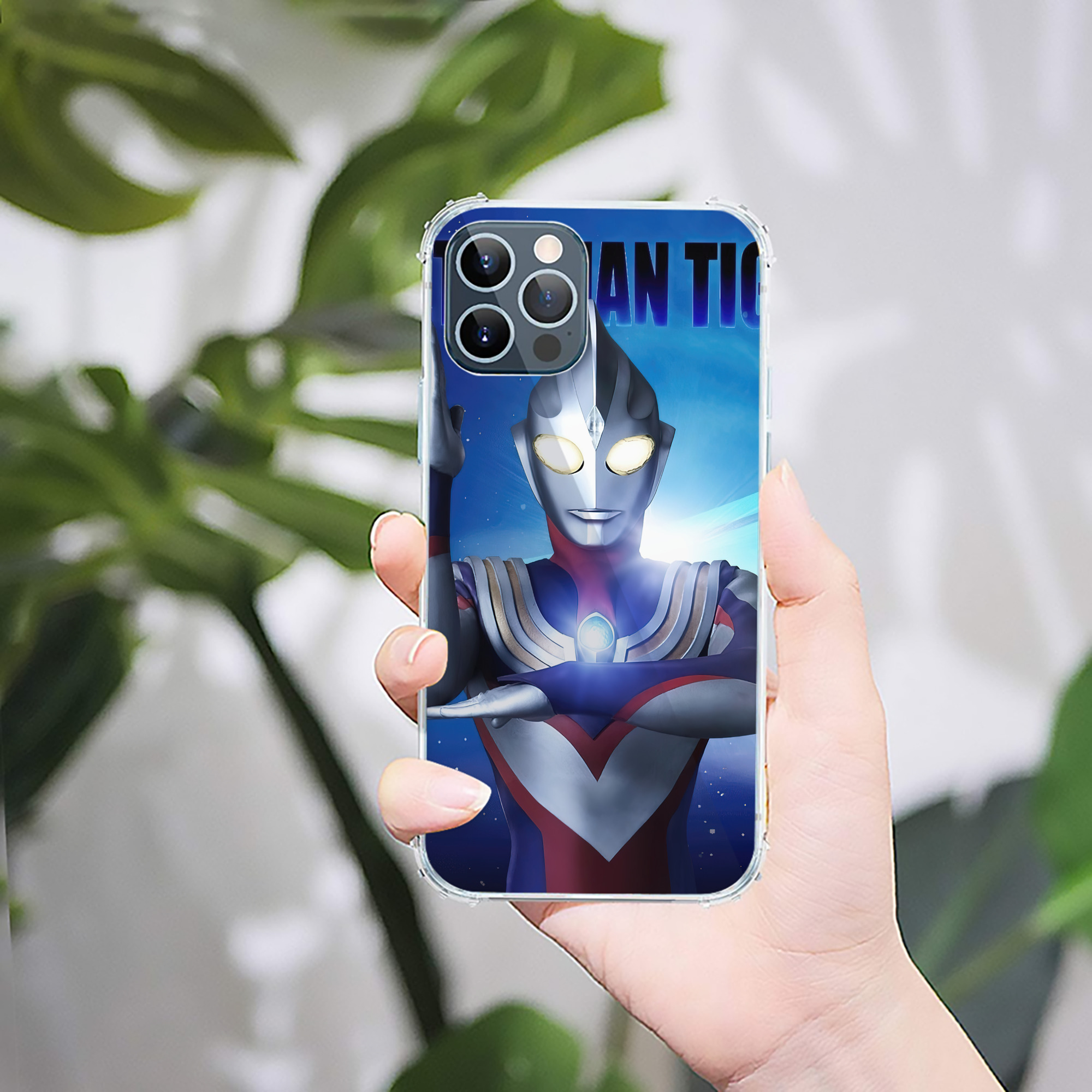 （画像用） ウルトラマン Ultraman 【iPhone 12シリーズ対応】透明スマホケース（クリアソフトケース）